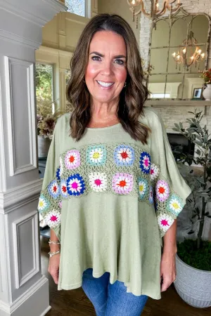 The Brittany Top in Sage