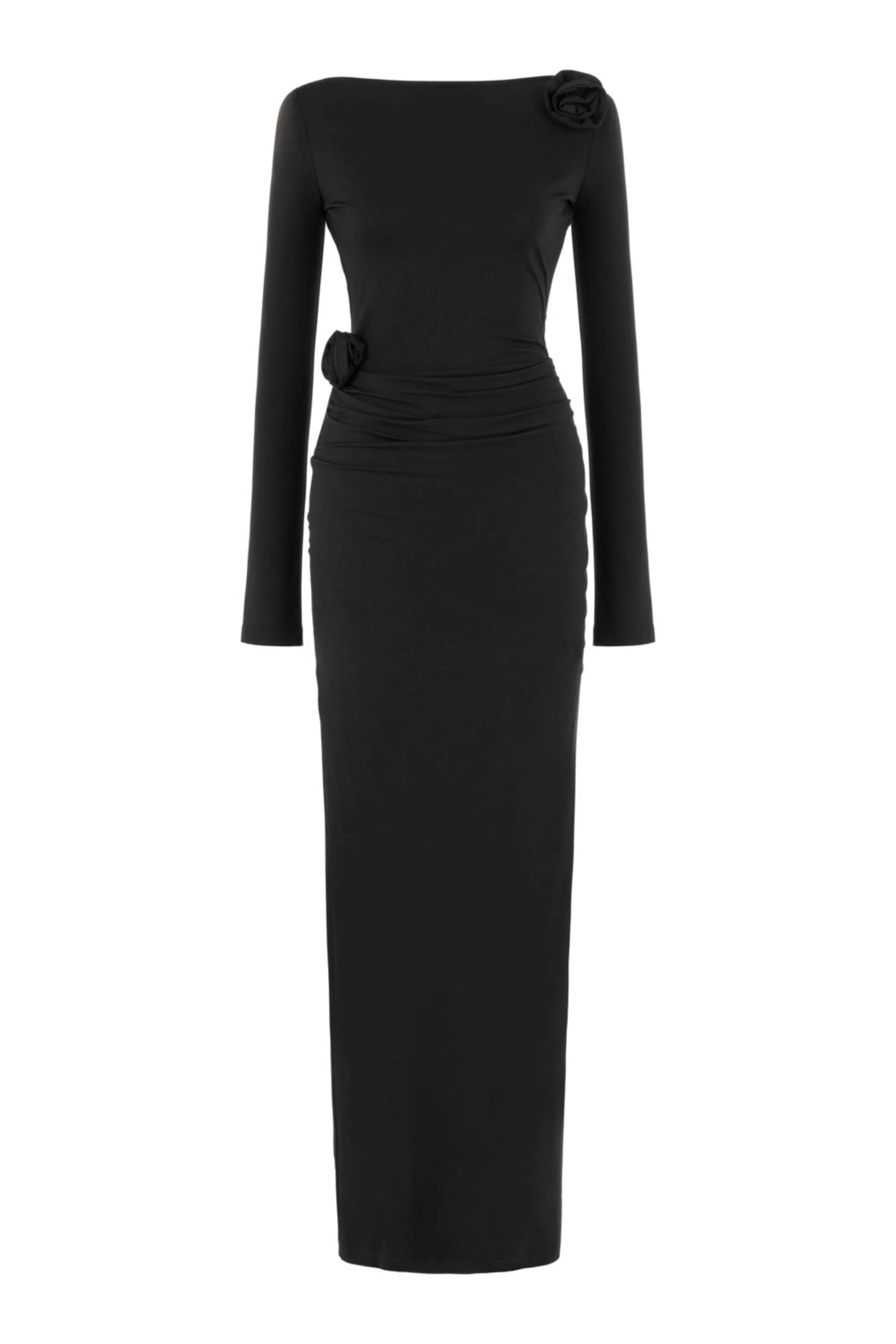 Wide Collar Long Dress (Final Sale)
