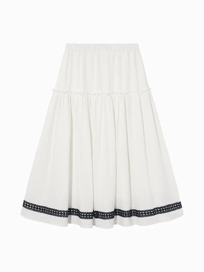 Women's Skirt With Crochet Details