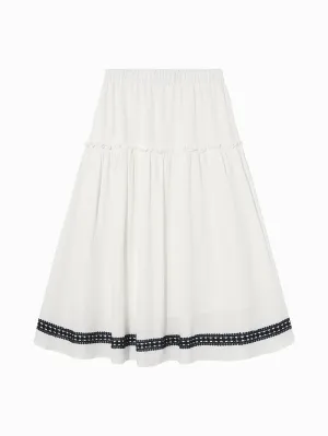 Women's Skirt With Crochet Details