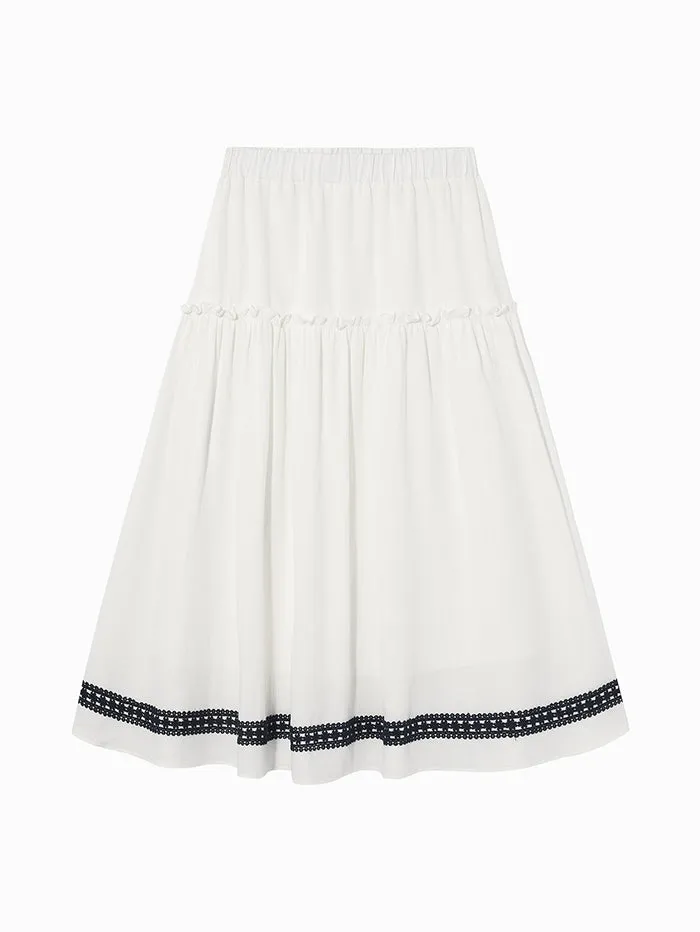 Women's Skirt With Crochet Details