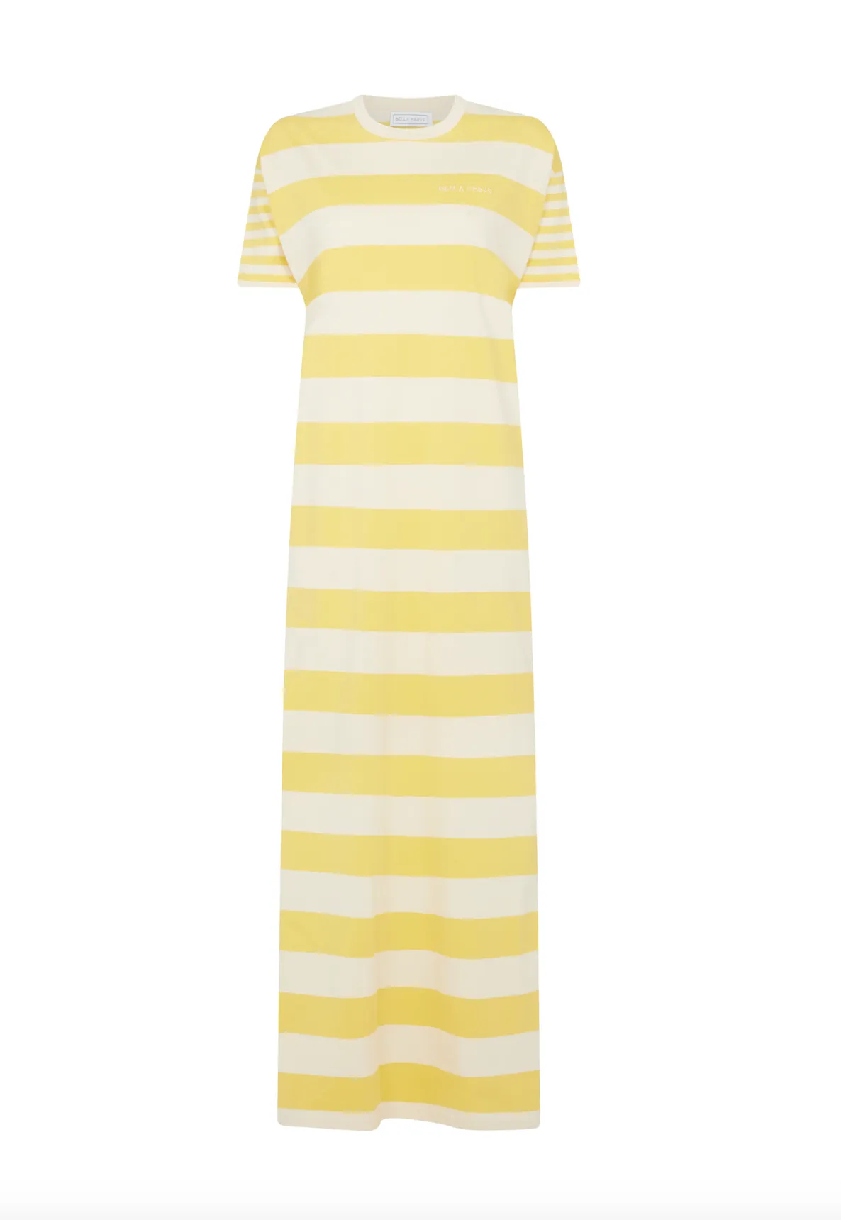 Yellow Sunshine Striped T-Shirt Dress